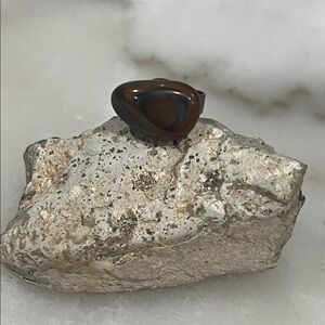 Brown Eye Agate Stone Ring